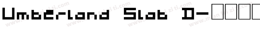 Umberland Slab D字体转换